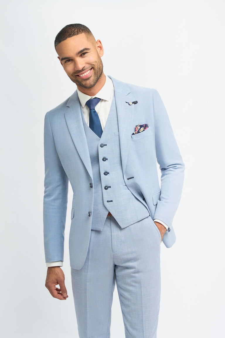 Miami - Blazer bleu clair d'été pour homme