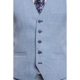 Miami - Men's Summer Light Blue Waistcoat