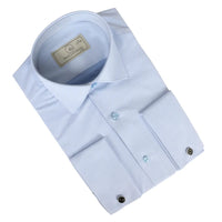 Men's Blue Double Cuff Oxford Shirt