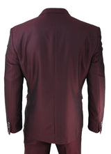 Mens Wine Tuxedo Dinner Suit