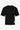 T-shirt homme bleu marine foncé, coupe décontractée, bords francs, col rond, mélange de coton