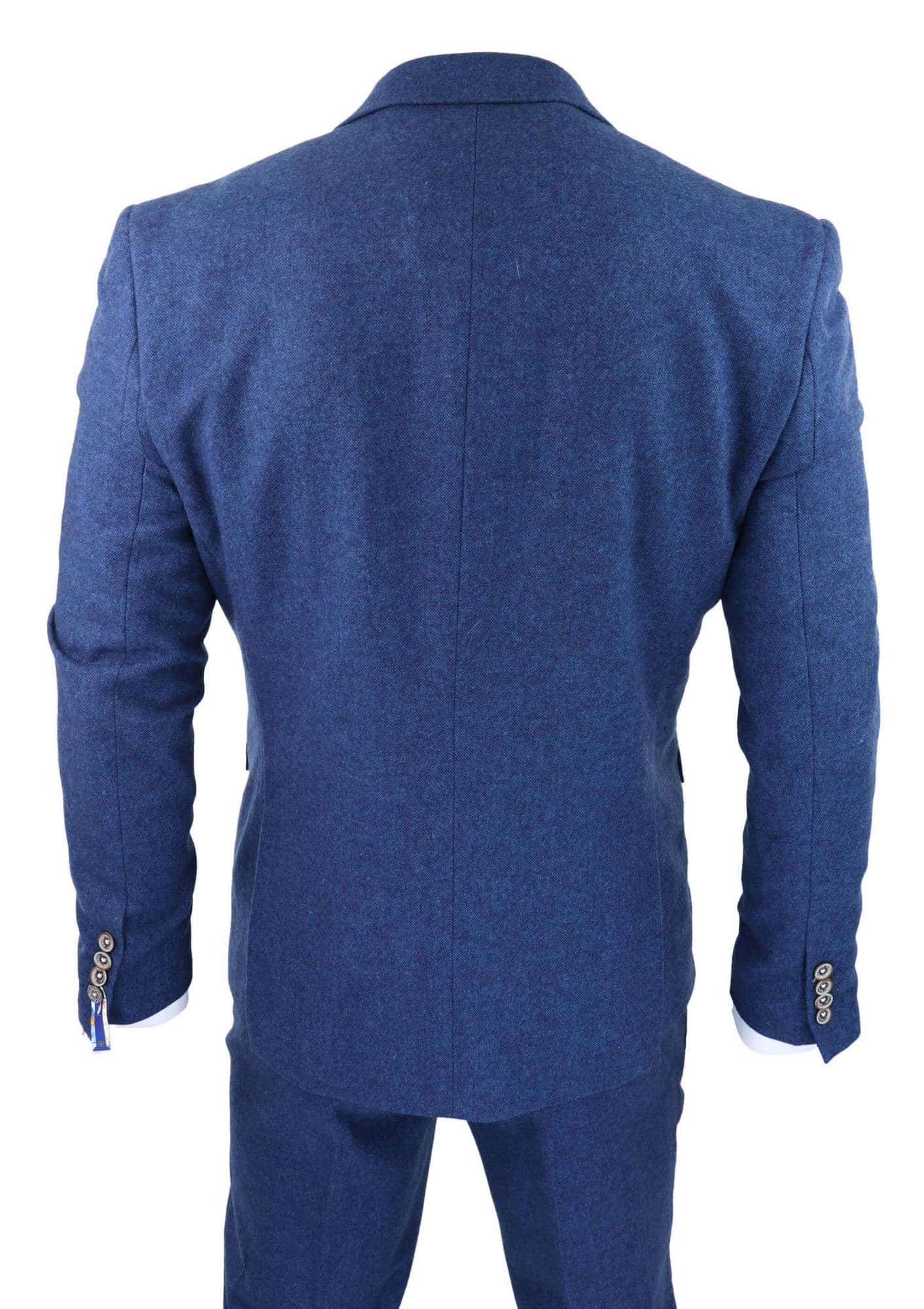 Cavani Orson - Blue Twill 3 Piece Suit