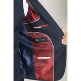 Parker - Men's Navy Tailored Fit Blazer