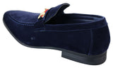 Patron 239 Suede Mens Suede Shoes Buckle Slip On Loafers Smart Casual Navy Blue Brown Black PU