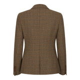 Ralph - Blazer en tweed marron pour femme, coupe ajustée