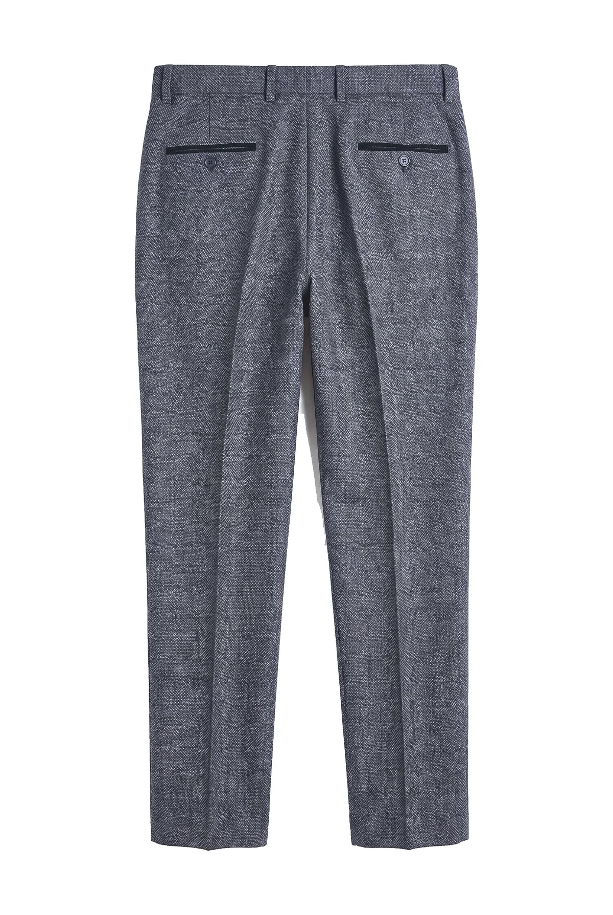 Ralph - Pantalon en tweed bleu marine pour homme