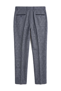 Ralph - Pantalon en tweed bleu marine pour homme