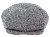 Mens Grey Tweed 8 Panle Peaky Blinders Hat - Marc Darcy Rayford