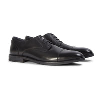 Regent - Chaussures Derby pour homme en cuir noir poli
