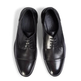 Regent - Chaussures Derby pour homme en cuir noir poli