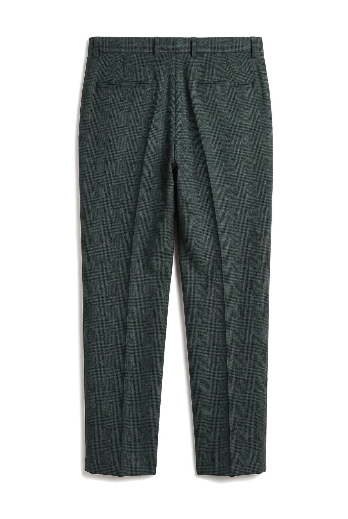 Pantalon à carreaux verts pour homme Regent