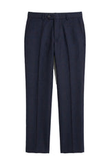 Pantalon à carreaux bleu marine pour homme Regent