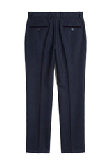 Pantalon à carreaux bleu marine pour homme Regent