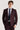 Regent - Blazer homme à carreaux bordeaux, coupe ajustée