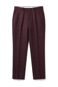 Pantalon à carreaux bordeaux pour homme Regent