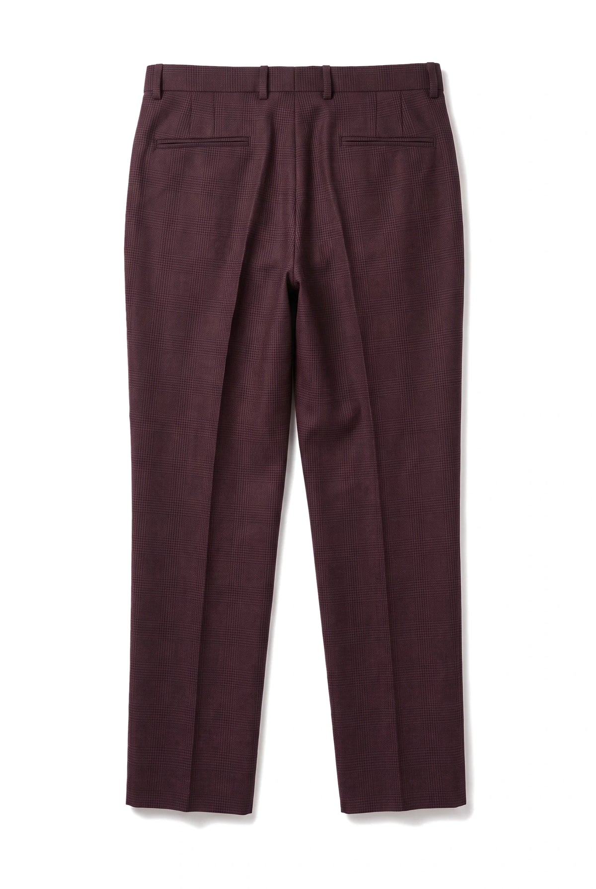 Pantalon à carreaux bordeaux pour homme Regent