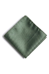 Coffret cadeau cravate verte texturée en satin de soie, pochette, boutons de manchette, cravate en satin mat