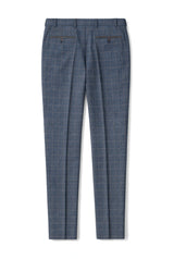 Pantalon à carreaux en tweed bleu Scott pour homme - 1 avis