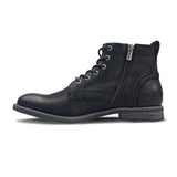 Sebastian - Men's Black Lace Up Leather Desert Boots