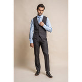 Seeba - Men's Classic Charcoal Waistcoat