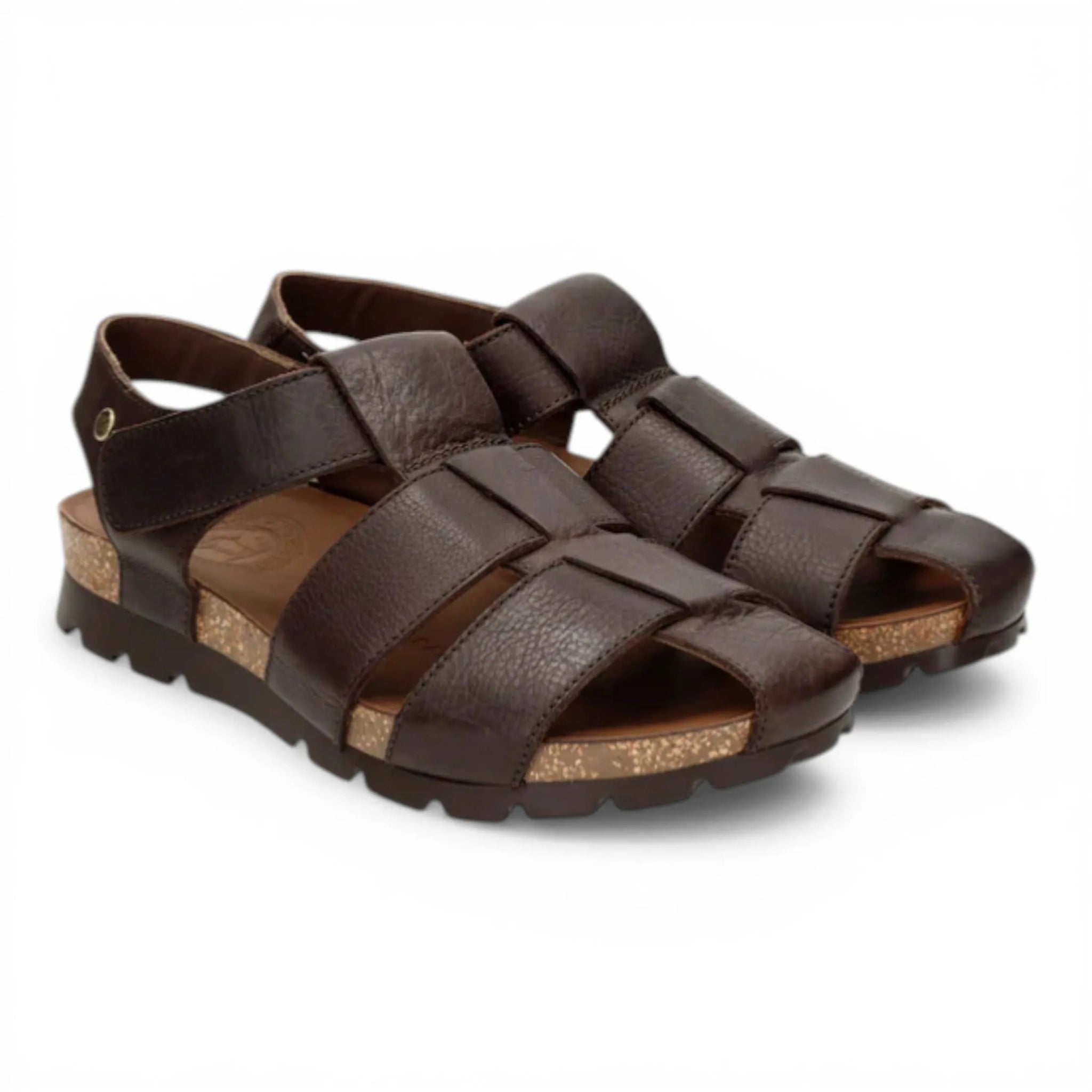 Sandales Stanley C1 pour hommes, imperméables, en cuir marron écorce