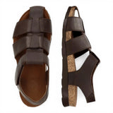 Sandales Stanley C1 pour hommes, imperméables, en cuir marron écorce