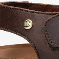 Sandales Stanley C1 pour hommes, imperméables, en cuir marron écorce