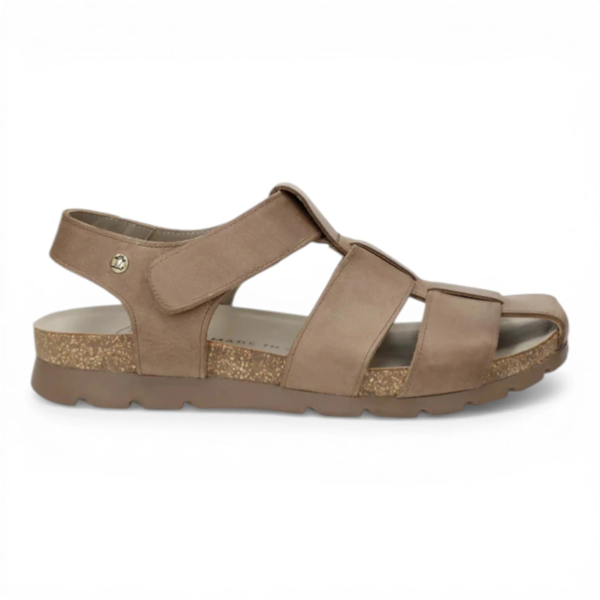 Sandales Stanley C8 pour hommes, imperméables, en cuir taupe.