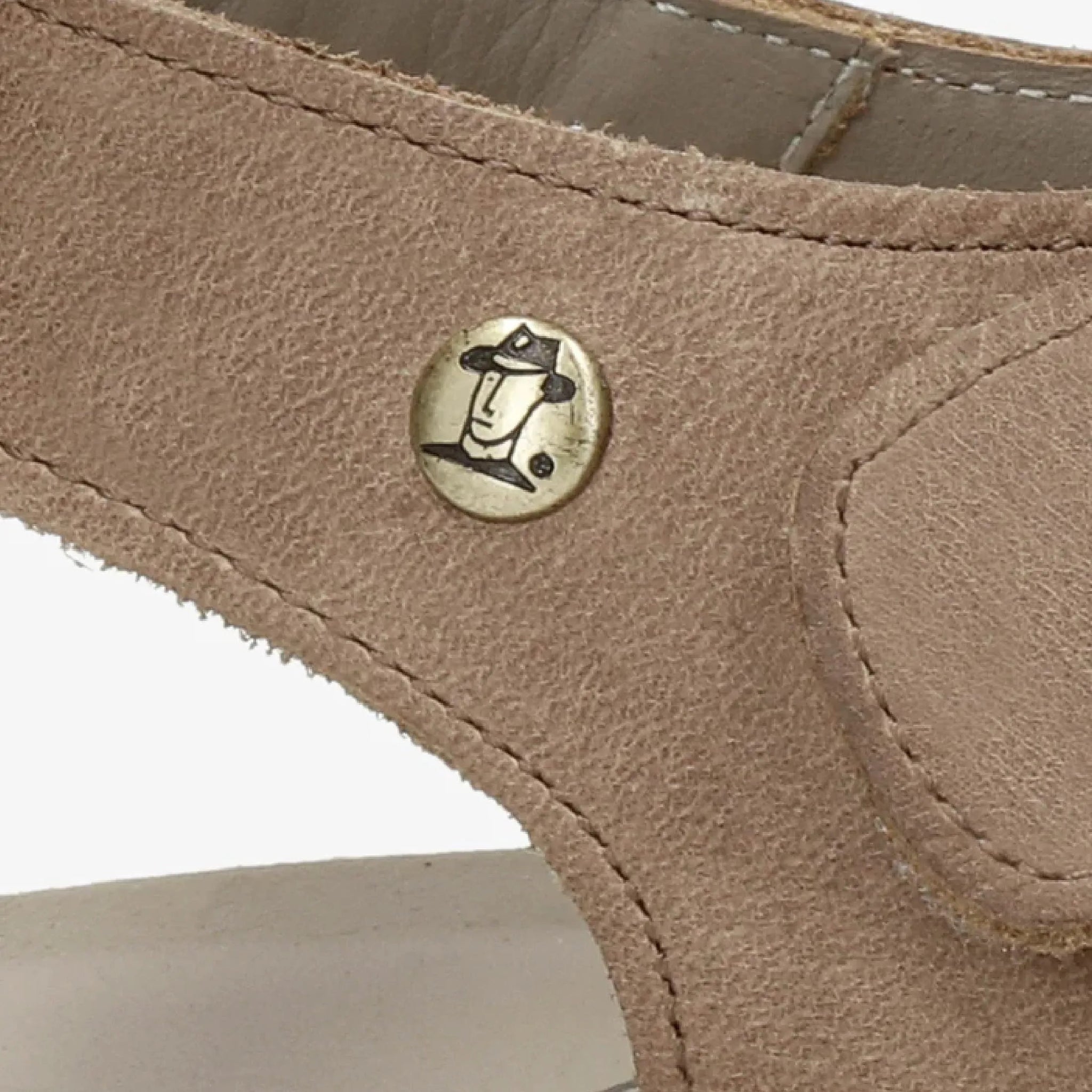 Sandales Stanley C8 pour hommes, imperméables, en cuir taupe.