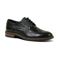 Stokes - Chaussures Richelieu à lacets en cuir noir pour homme