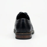 Stokes - Chaussures Richelieu à lacets en cuir noir pour homme