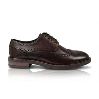 Stokes - Chaussures Richelieu à lacets en cuir marron pour homme