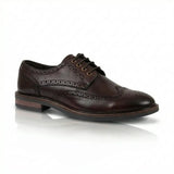 Stokes - Chaussures Richelieu à lacets en cuir marron pour homme