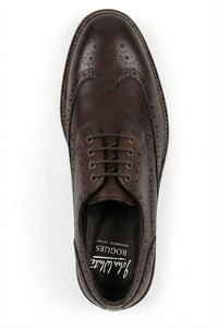 Stokes - Chaussures Richelieu à lacets en cuir marron pour homme