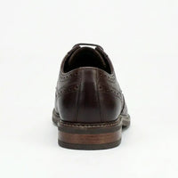 Stokes - Chaussures Richelieu à lacets en cuir marron pour homme