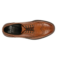 Stokes - Chaussures Richelieu à lacets en cuir fauve pour homme