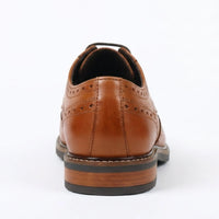 Stokes - Chaussures Richelieu à lacets en cuir fauve pour homme