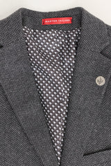 Costume trois pièces en tweed à chevrons gris anthracite pour homme - STZ11