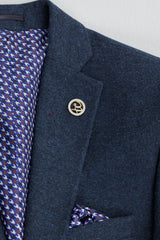 Costume en laine bleu marine Peaky Blinders pour homme