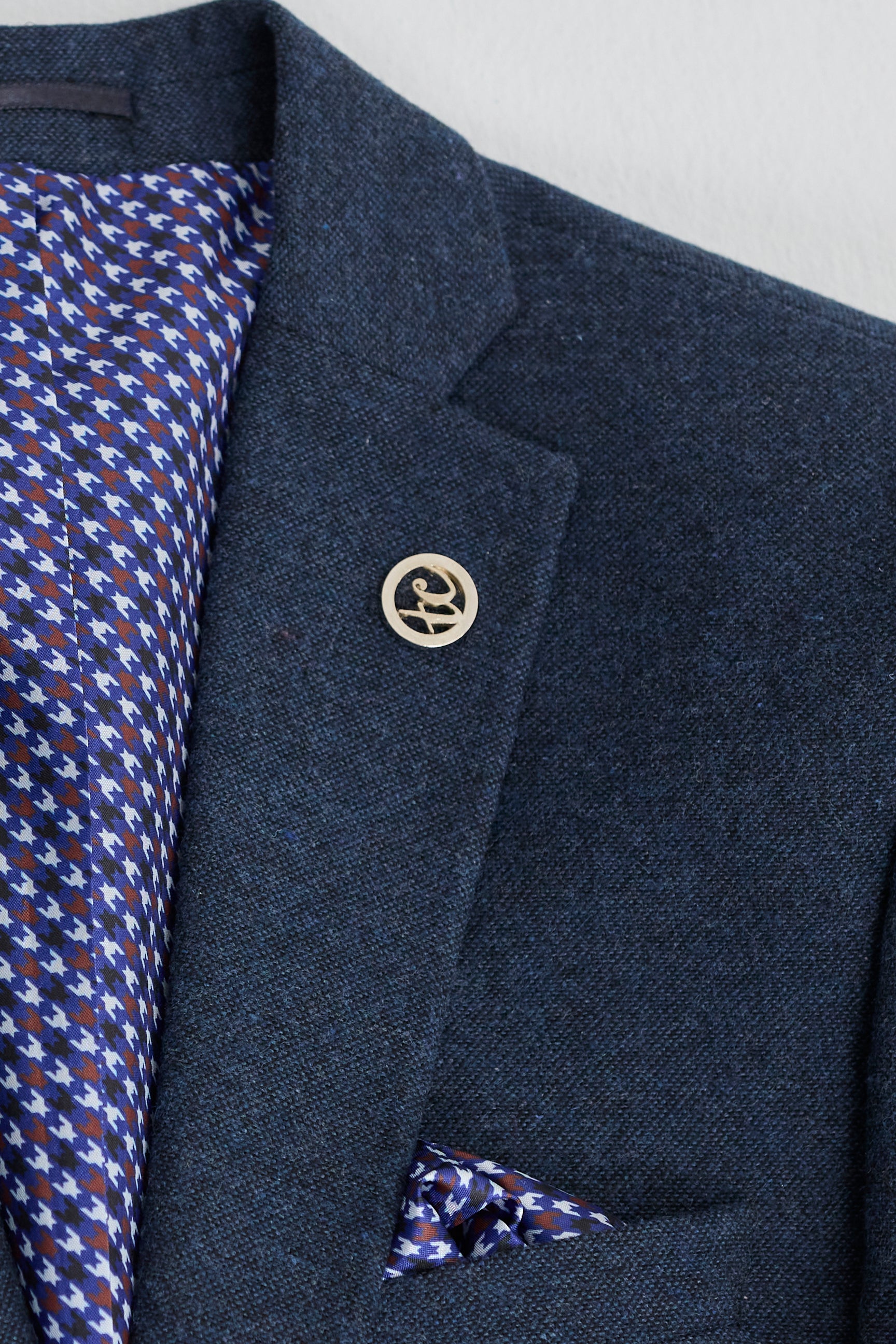 Costume en laine bleu marine Peaky Blinders pour homme