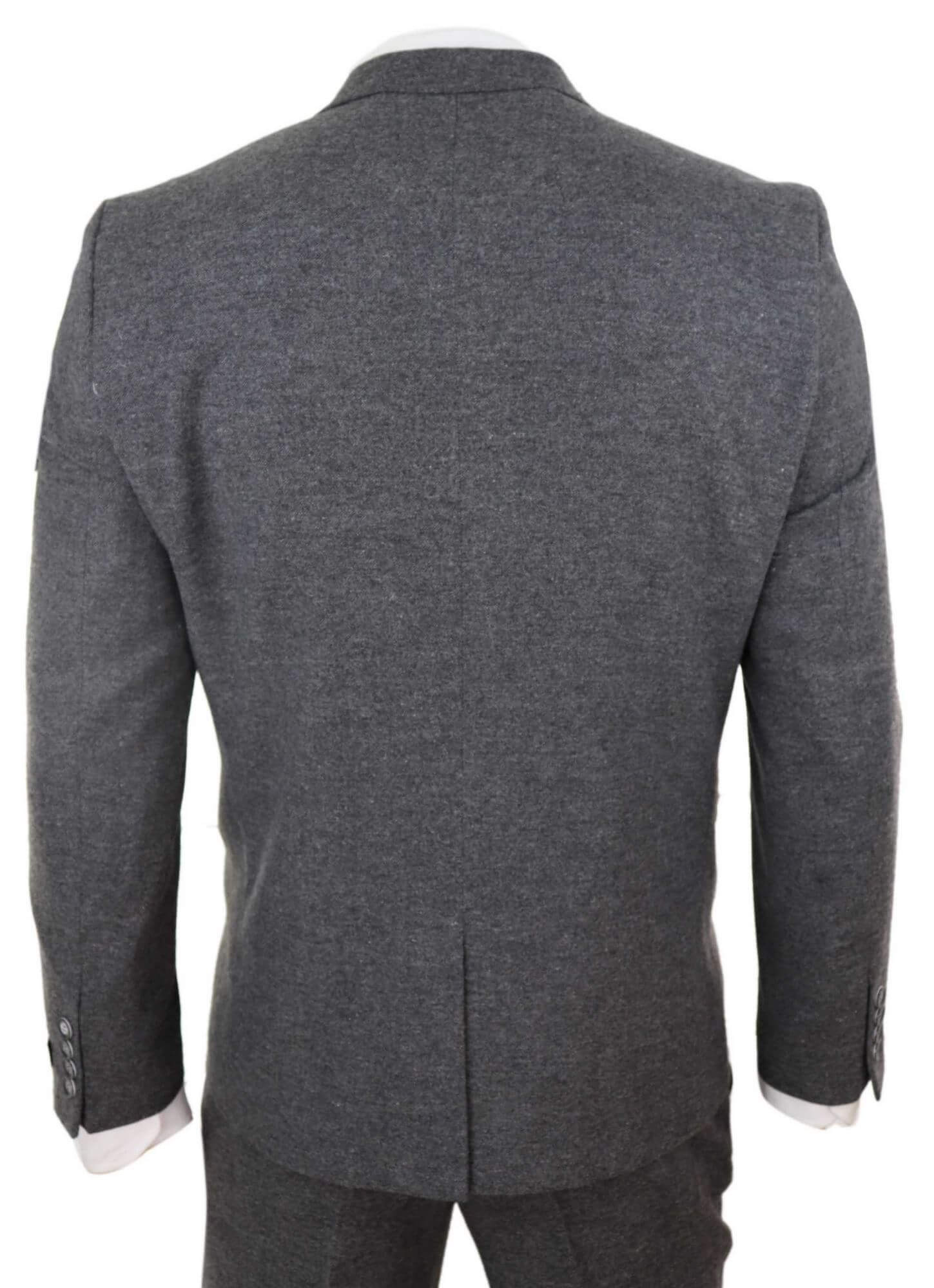 Mens Grey Wool Suit