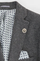 Costume en laine grise pour homme