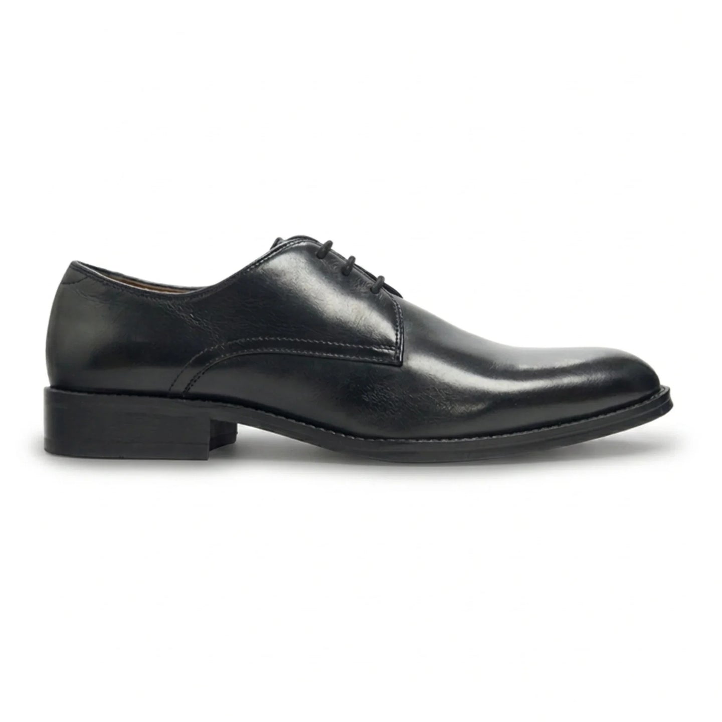 Taylor - Chaussures Derby classiques à lacets en cuir noir pour homme
