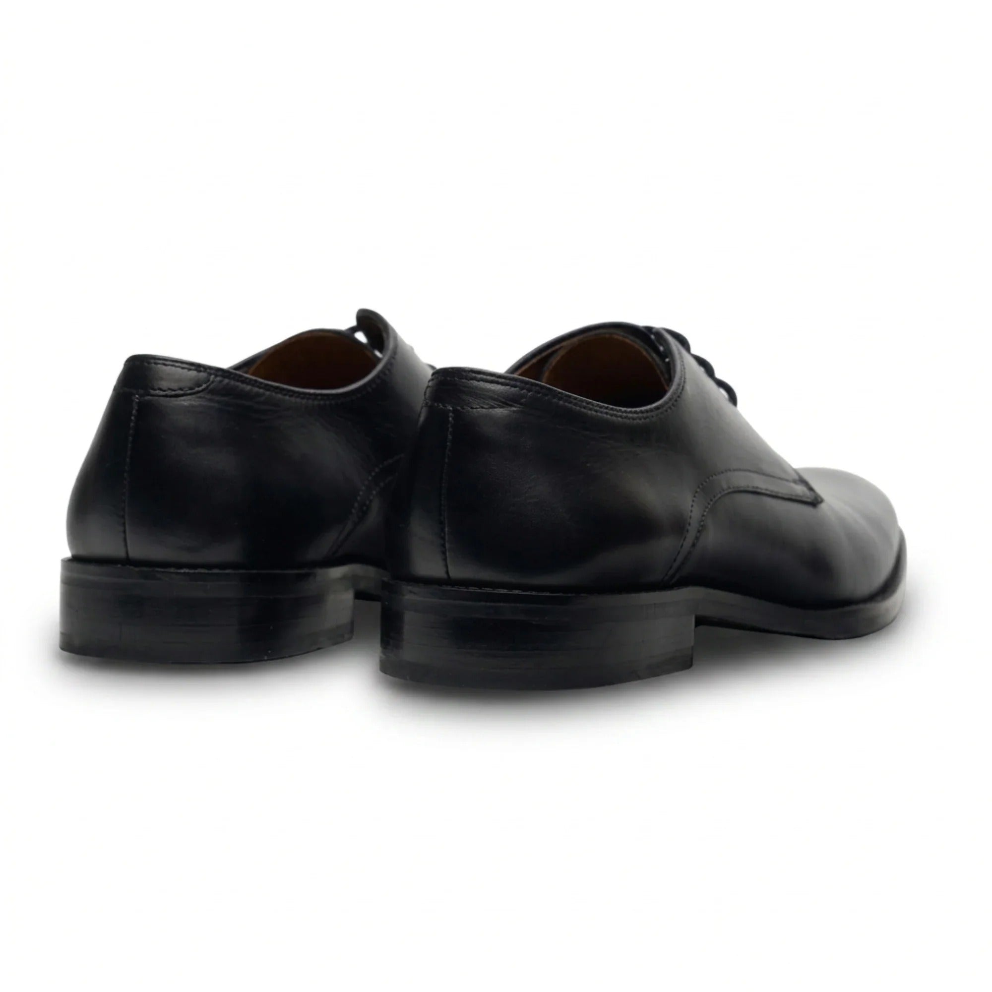 Taylor - Chaussures Derby classiques à lacets en cuir noir pour homme