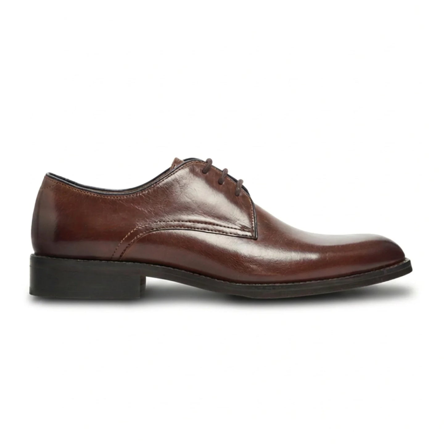 Taylor - Chaussures Derby classiques à lacets en cuir marron pour hommes