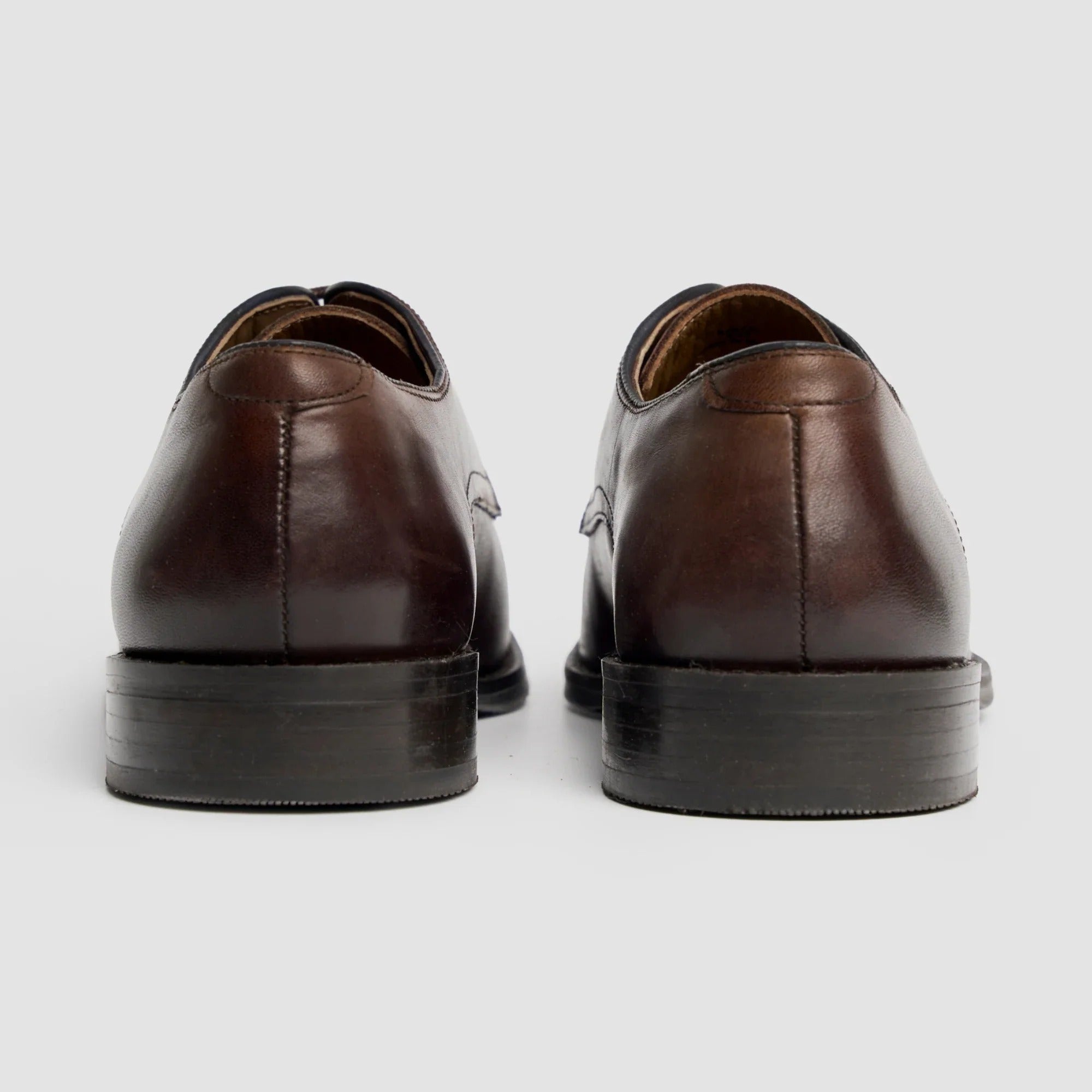 Taylor - Chaussures Derby classiques en cuir marron chocolat pour hommes