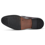 Mocassins penny classiques en cuir marron pour hommes Ted