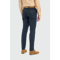 Pantalon habillé à carreaux marine pour homme Torino