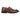 Mocassins Tristian pour homme en cuir fauve et tweed à chevrons