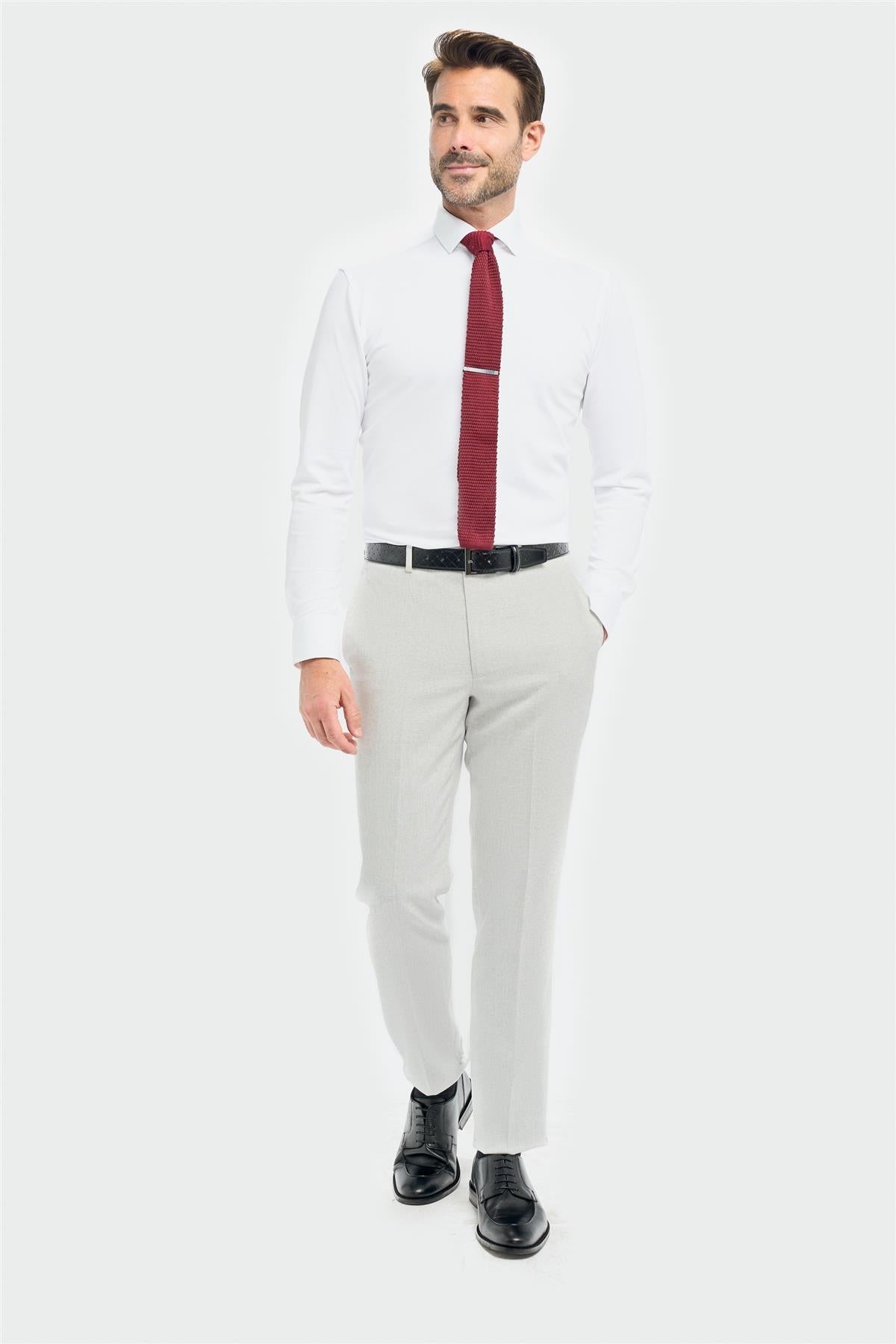 Tropez - Pantalon de costume gris pour homme